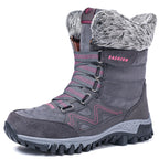 Cross-border Northern Winter Fleece-Lined Warm Thick-Soled Snow Boots, Export-Grade Cotton Shoes,  High-Top Women's Shoes, Sizes 35–42