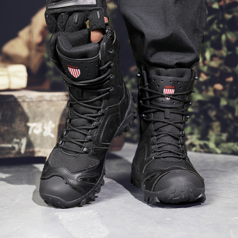 Cross-border Hiking Boots, Men's Martens, Combat Boots, Outdoor Waterproof Hiking Shoes, Running Shoes, Tactical Boots, Breathable Work Boots, Desert Boots