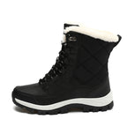 Women's Plus-Size Snow Boots for Outdoor Travel—Thick-Soled, High-Top, Fleece-Lined, Padded Cotton Mid-Calf Boots