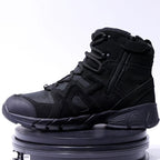 Men's Outdoor Hiking and Trekking "Tiger-Wolf" Tactical Boots—Large Sizes, Mid-Cut Combat Boots, Non-Slip Training Shoes