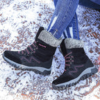Cross-border Northern Winter Fleece-Lined Warm Thick-Soled Snow Boots, Export-Grade Cotton Shoes,  High-Top Women's Shoes, Sizes 35–42